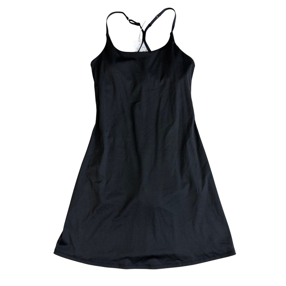 Halara Exercise Dress M Black Built-in Shorts Pockets Softlyzero Tennis New